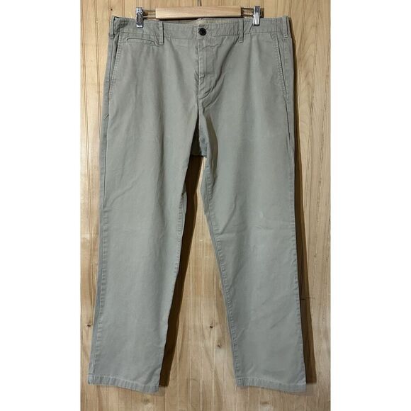 Gap Khakis Chino Pants Mens 38" x 32" Khaki The Lived In Straight Flat Front - Picture 1 of 6